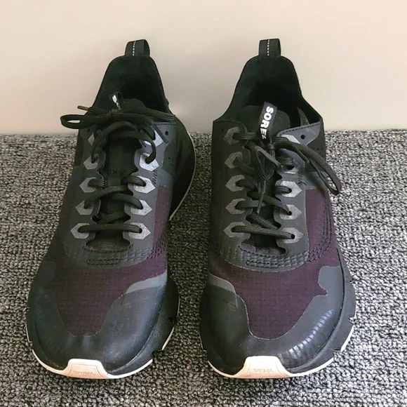 SOREL Kinetic Rush Ripstop City Sneakers Women's 10M black EUC - Picture 2 of 8